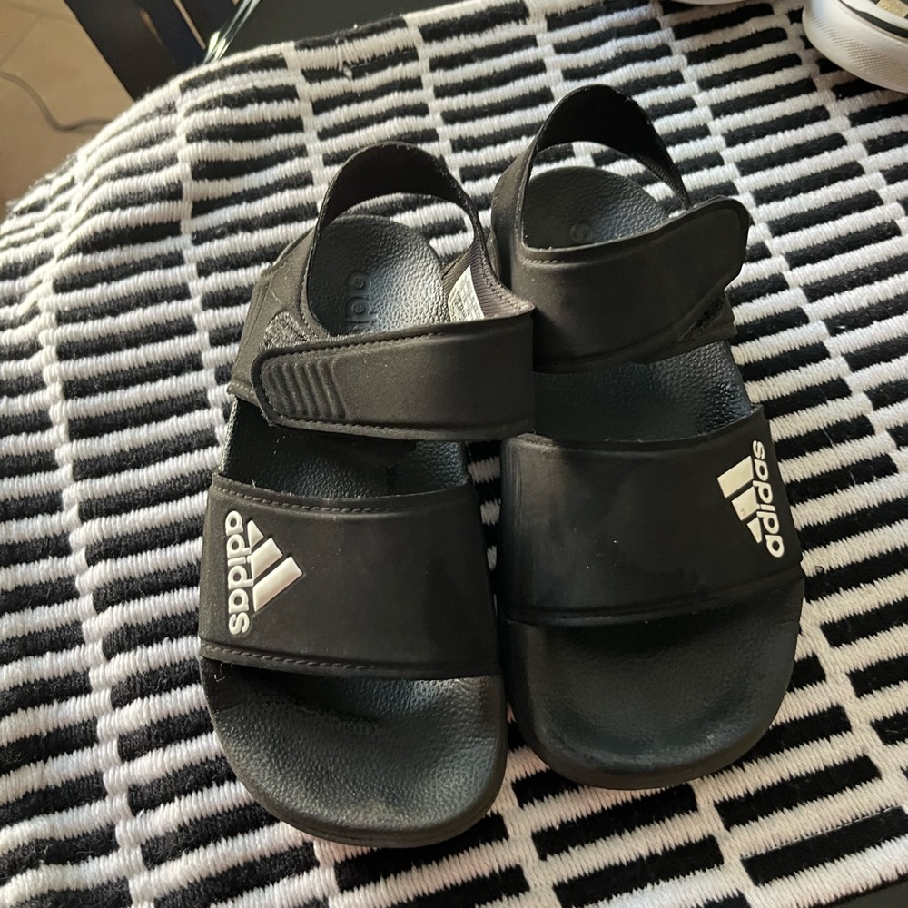 Adidas Kids Black Sandals